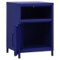 vidaXL Κομοδίνα 2 τεμ. Ναυτικό Μπλε 35 x 35 x 51 εκ. Ατσάλινα