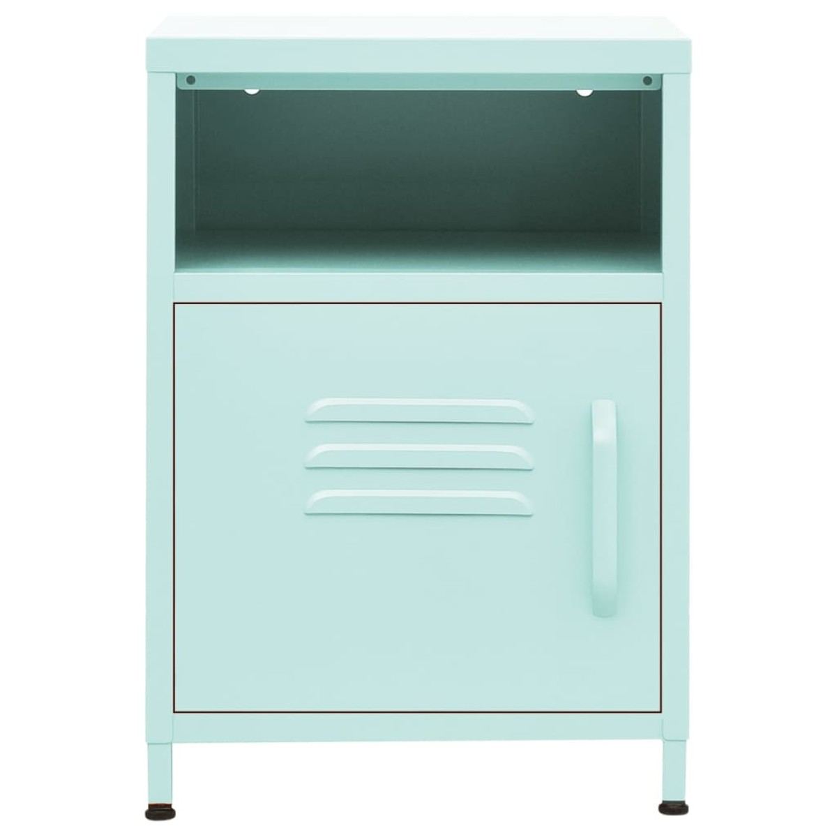 vidaXL Κομοδίνα 2 τεμ. Χρώμα Μέντας 35 x 35 x 51 εκ. Ατσάλινα