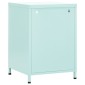 vidaXL Κομοδίνα 2 τεμ. Χρώμα Μέντας 35 x 35 x 51 εκ. Ατσάλινα