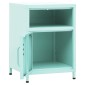 vidaXL Κομοδίνα 2 τεμ. Χρώμα Μέντας 35 x 35 x 51 εκ. Ατσάλινα