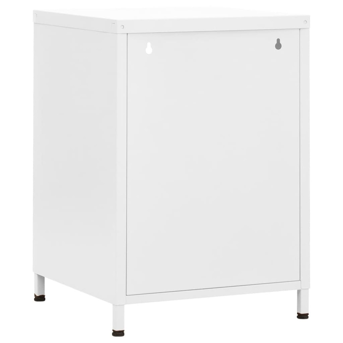 vidaXL Κομοδίνα 2 τεμ. Λευκά 35 x 35 x 51 εκ. Ατσάλινα