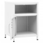 vidaXL Κομοδίνα 2 τεμ. Λευκά 35 x 35 x 51 εκ. Ατσάλινα