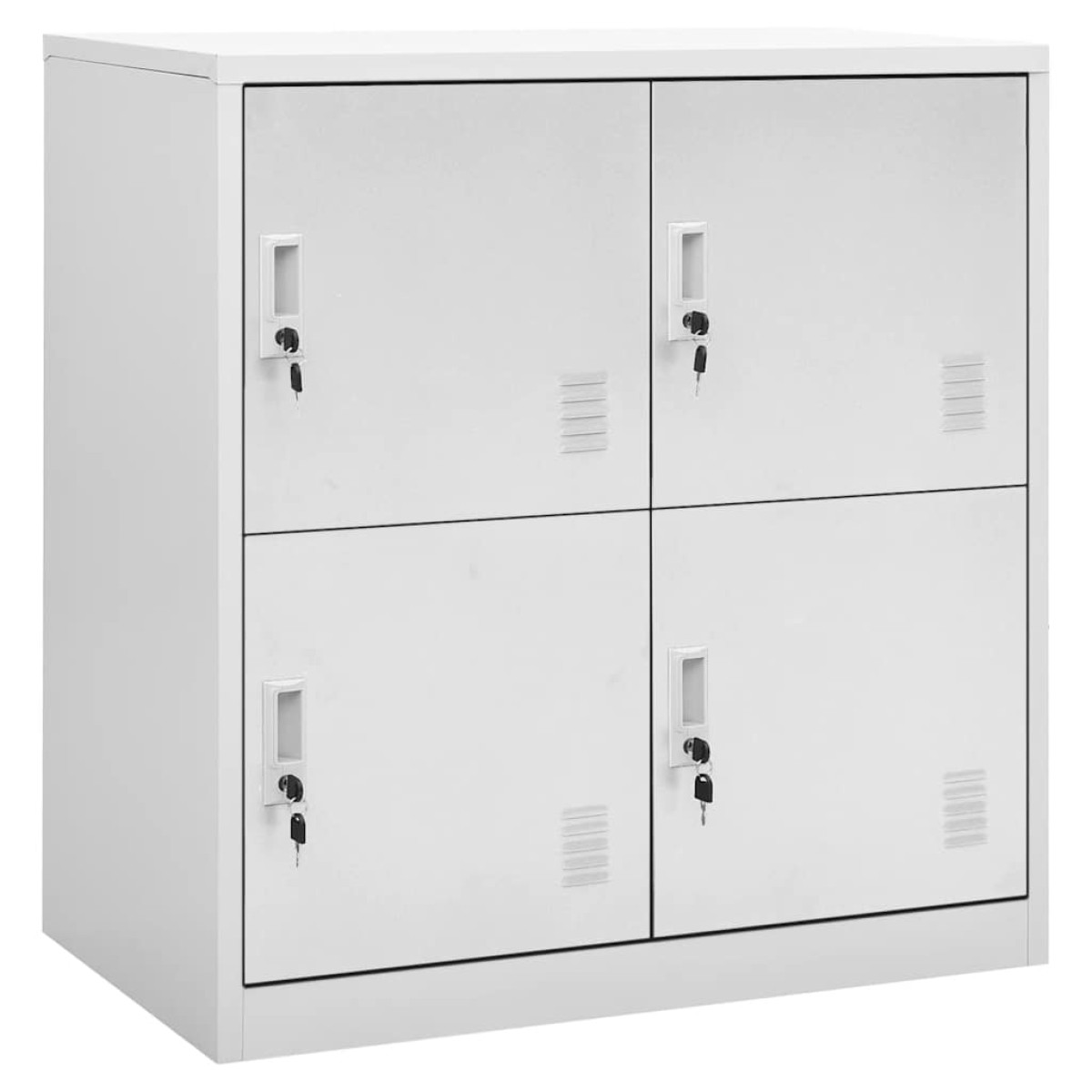 vidaXL Φοριαμοί 2 τεμ. Ανοιχτό Γκρι 90 x 45 x 92,5 εκ. Ατσάλινοι