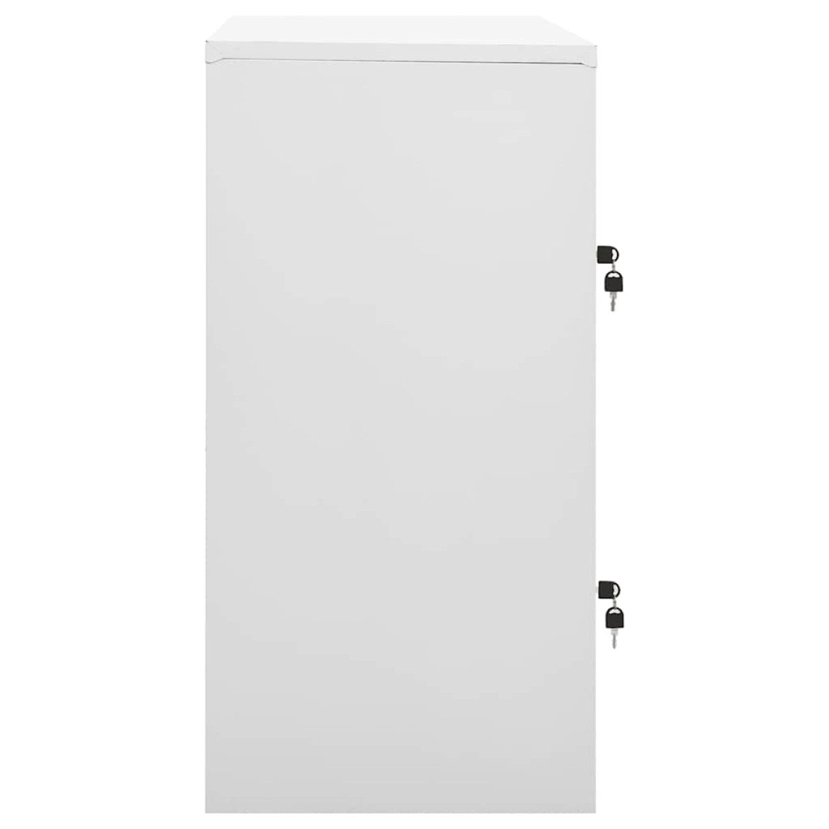 vidaXL Φοριαμοί 2 τεμ. Ανοιχτό Γκρι/Μπλε 90 x 45 x 92,5 εκ. Ατσάλινοι