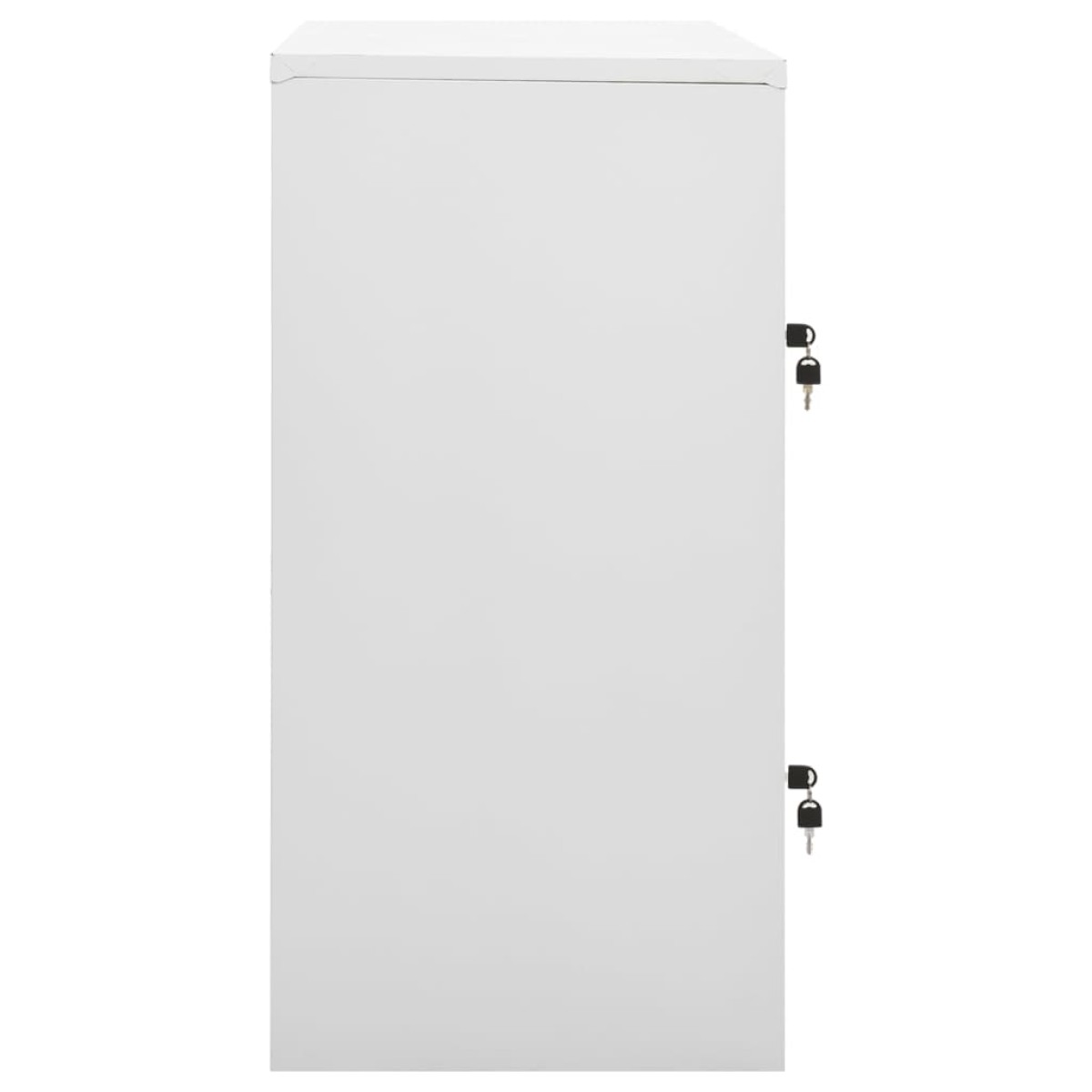 vidaXL Φοριαμοί 2 τεμ. Ανοιχτό Γκρι/Πράσινο 90x45x92,5 εκ. Ατσάλινοι