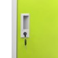 vidaXL Φοριαμοί 2 τεμ. Ανοιχτό Γκρι/Πράσινο 90x45x92,5 εκ. Ατσάλινοι