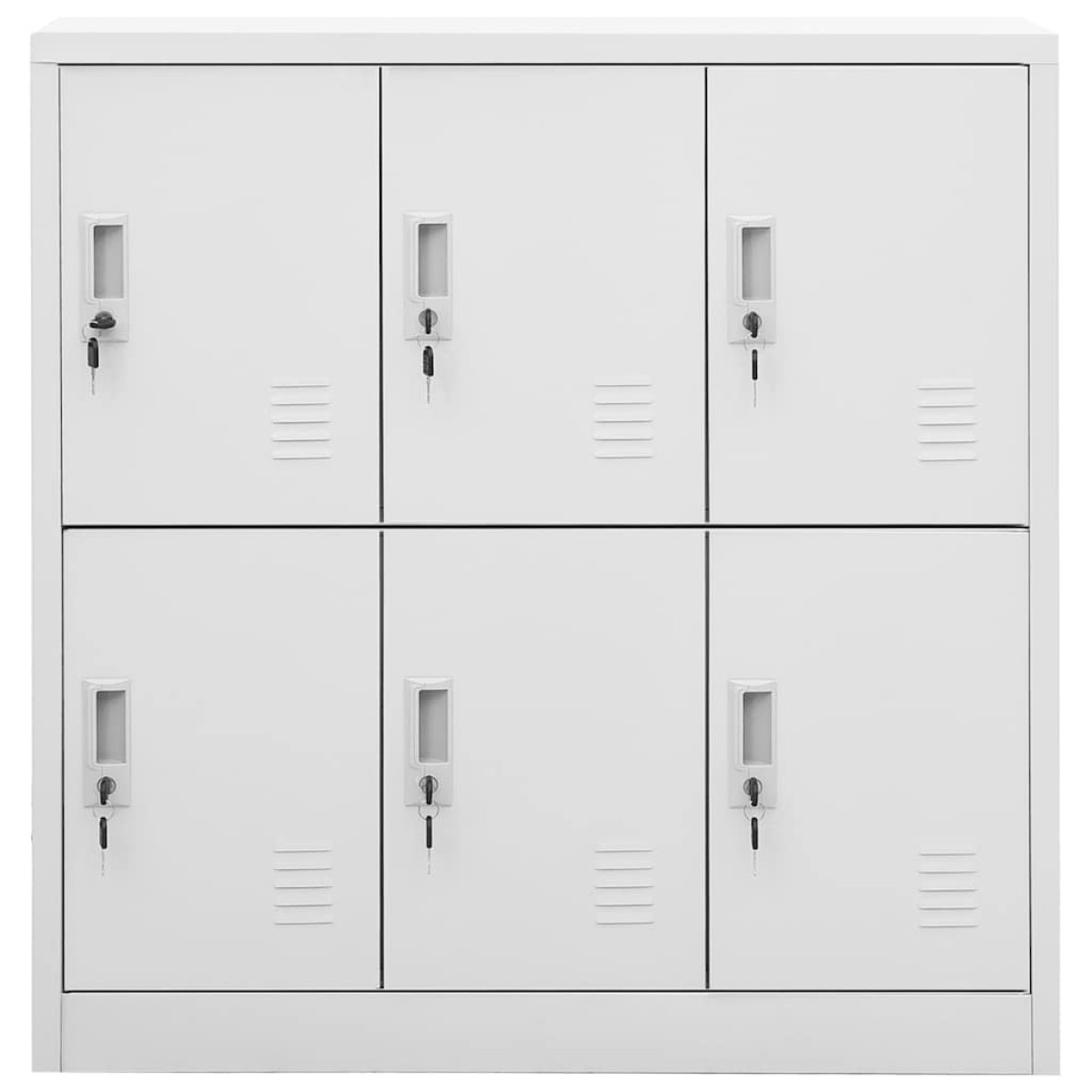 vidaXL Φοριαμοί 5 τεμ. Ανοιχτό Γκρι 90 x 45 x 92,5 εκ. Ατσάλινοι