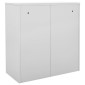 vidaXL Φοριαμοί 2 τεμ. Ανοιχτό Γκρι 90 x 45 x 92,5 εκ. Ατσάλινοι