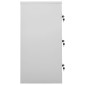 vidaXL Φοριαμοί 2 τεμ. Ανοιχτό Γκρι/Κόκκινο 90x45x92,5 εκ. Ατσάλινοι