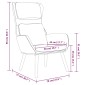 vidaXL Πολυθρόνα Relax Μπλε Βελούδινη με Σκαμπό