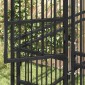 vidaXL Κλουβί Σκύλου Εξωτερικού Χώρου με Οροφή 5,53 μ² από Ατσάλι