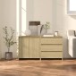 vidaXL Μπουφές 2 τεμαχίων Sonoma Δρυς Επεξεργασμένο Ξύλο