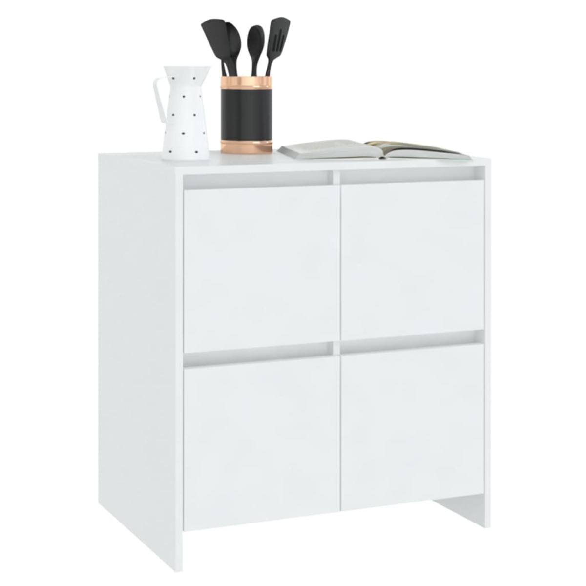 vidaXL Ντουλάπια 2 τεμ. Λευκά 70 x 41 x 75 εκ. από Μοριοσανίδα