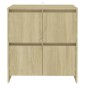 vidaXL Ντουλάπια 2 τεμ. Sonoma Δρυς 70 x 41 x 75 εκ. από Μοριοσανίδα