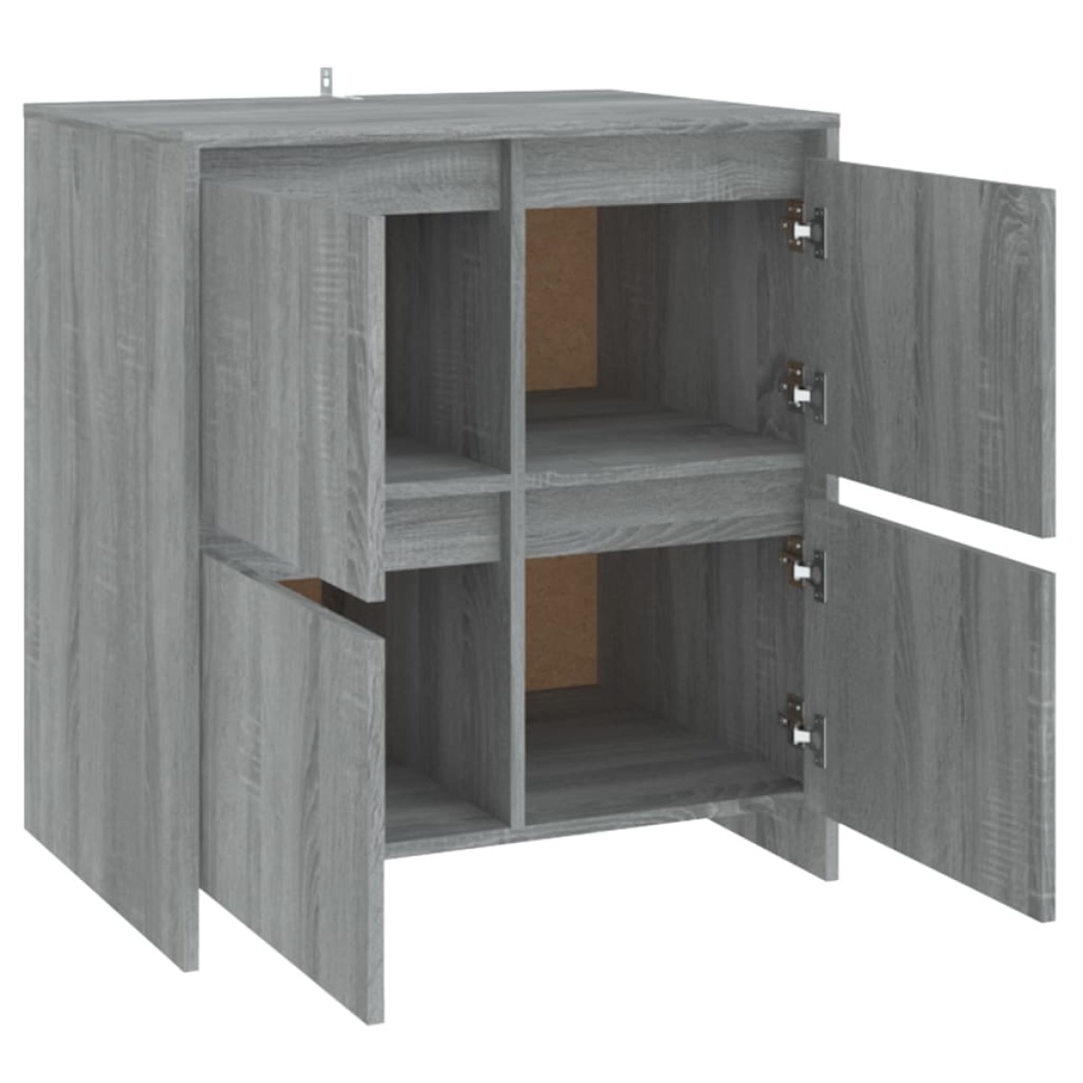 vidaXL Ντουλάπια 2 τεμ. Γκρι Sonoma 70 x 41 x 75 εκ. από Μοριοσανίδα