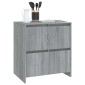 vidaXL Ντουλάπια 2 τεμ. Γκρι Sonoma 70 x 41 x 75 εκ. από Μοριοσανίδα