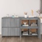 vidaXL Ντουλάπια 2 τεμ. Γκρι Sonoma 70 x 41 x 75 εκ. από Μοριοσανίδα