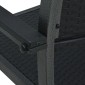 vidaXL Σετ Τραπεζαρίας Κήπου 7 Τεμαχίων Μαύρο