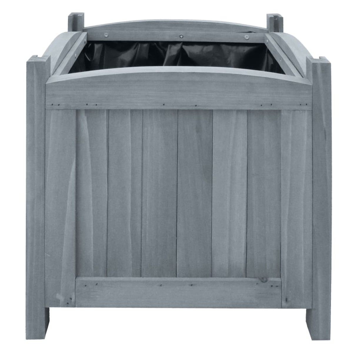 vidaXL Ζαρντινιέρες Υπερυψωμένες 2 τεμ. 30x30x30 εκ. Μασίφ Ξύλο Ελάτης