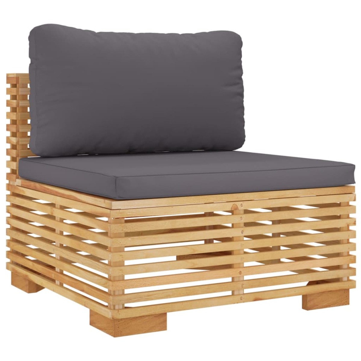 vidaXL Σαλόνι Κήπου Σετ 5 Τεμαχίων από Μασίφ Ξύλο Teak με Μαξιλάρια