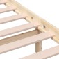 vidaXL Πλαίσιο Κρεβατιού 120 x 190 εκ. από Μασίφ Ξύλο Small Double