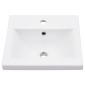 vidaXL Σκελετός Νιπτήρα Μπάνιου με Εντοιχισμένο Νιπτήρα Μαύρος Σίδερο