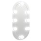 vidaXL Καθρέφτης με Φώτα LED 40x20 εκ. Γυαλί Οβάλ