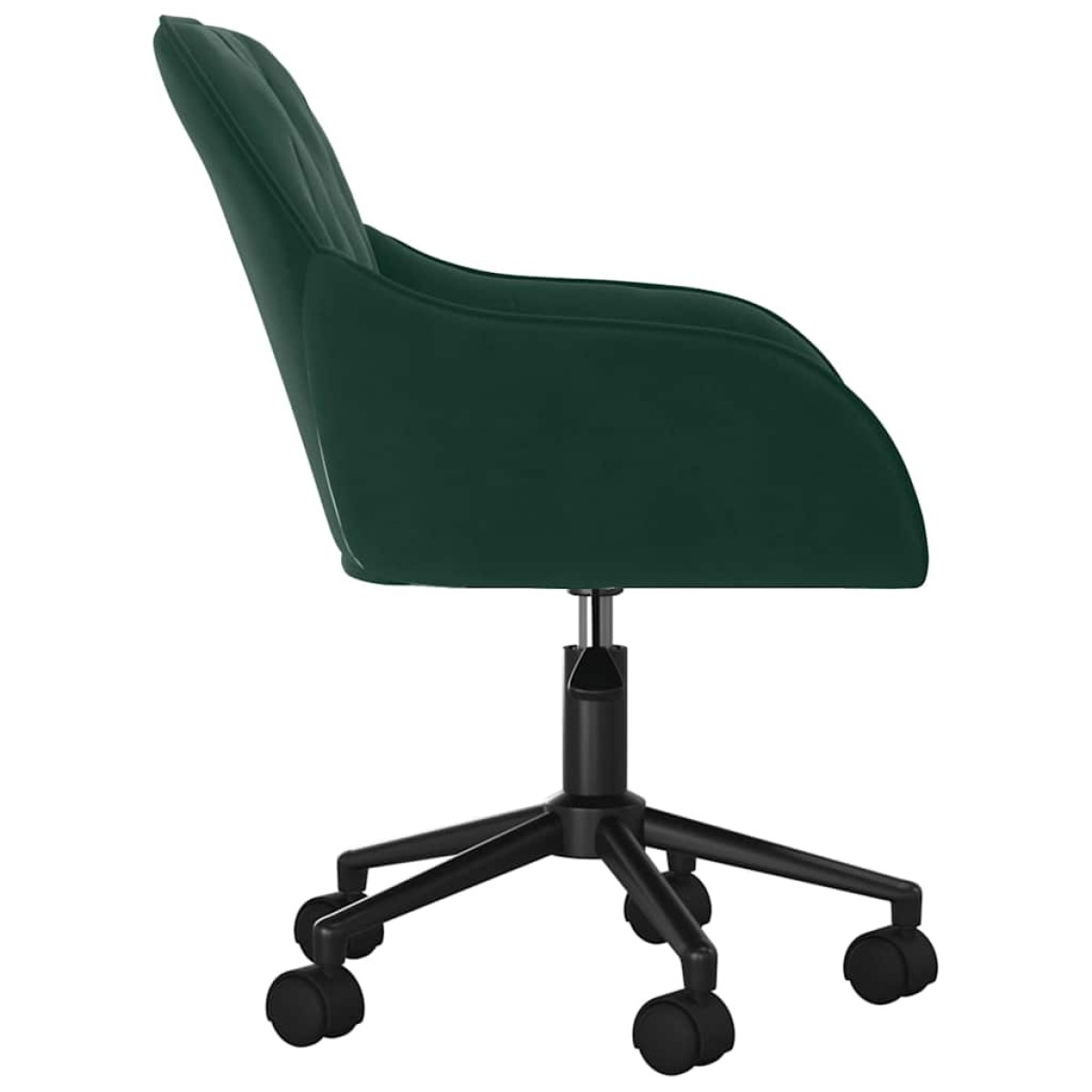 vidaXL Καρέκλες Τραπεζαρίας Περιστρ. 2 τεμ. Σκούρο Πράσινο Βελούδινες