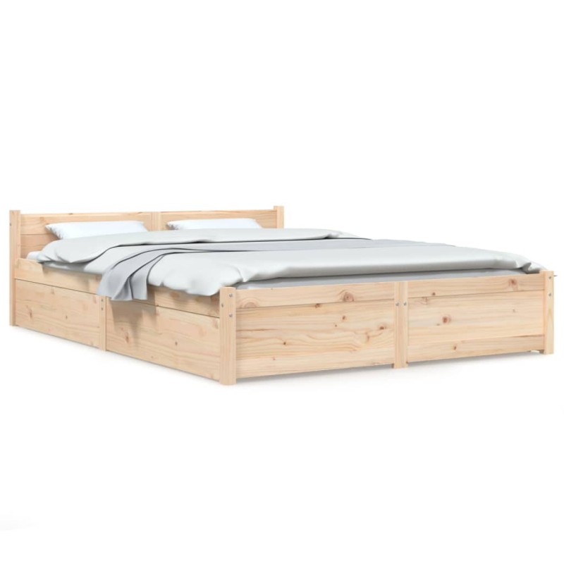 vidaXL Πλαίσιο Κρεβατιού με Συρτάρια 120 x 200 εκ.