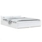 vidaXL Πλαίσιο Κρεβατιού με Συρτάρια Λευκό 140 x 200 εκ.