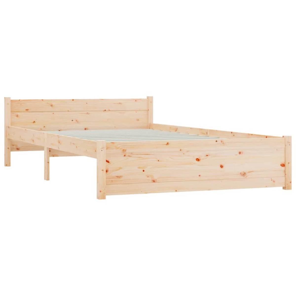 vidaXL Πλαίσιο Κρεβατιού 150 x 200 εκ. Μασίφ Ξύλο King Size