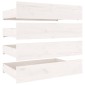 vidaXL Πλαίσιο Κρεβατιού Συρτάρια Λευκό 180 x 200 εκ Super King Size