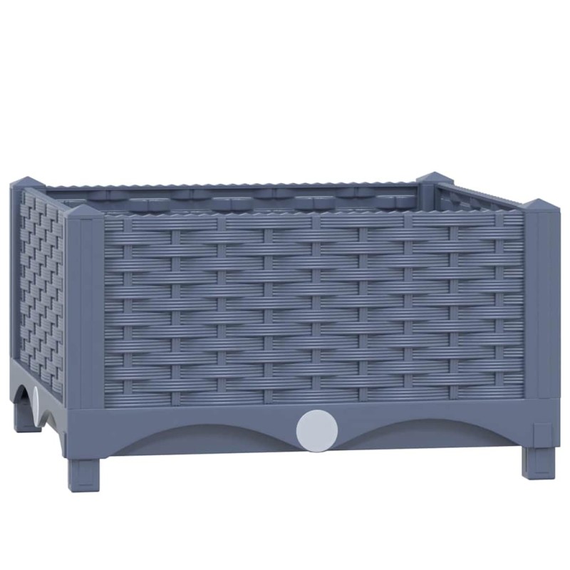 vidaXL Ζαρντινιέρα 40 x 40 x 23 εκ. από Πολυπροπυλένιο