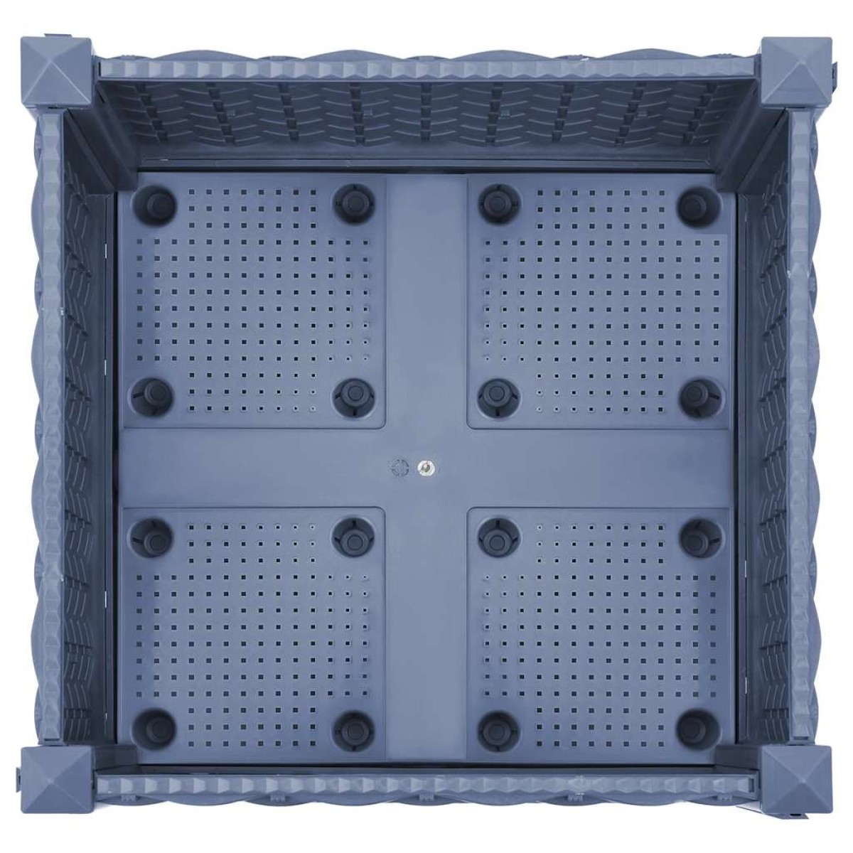 vidaXL Ζαρντινιέρα 40 x 40 x 23 εκ. από Πολυπροπυλένιο