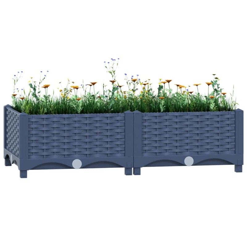 vidaXL Ζαρντινιέρα 80 x 40 x 23 εκ. από Πολυπροπυλένιο