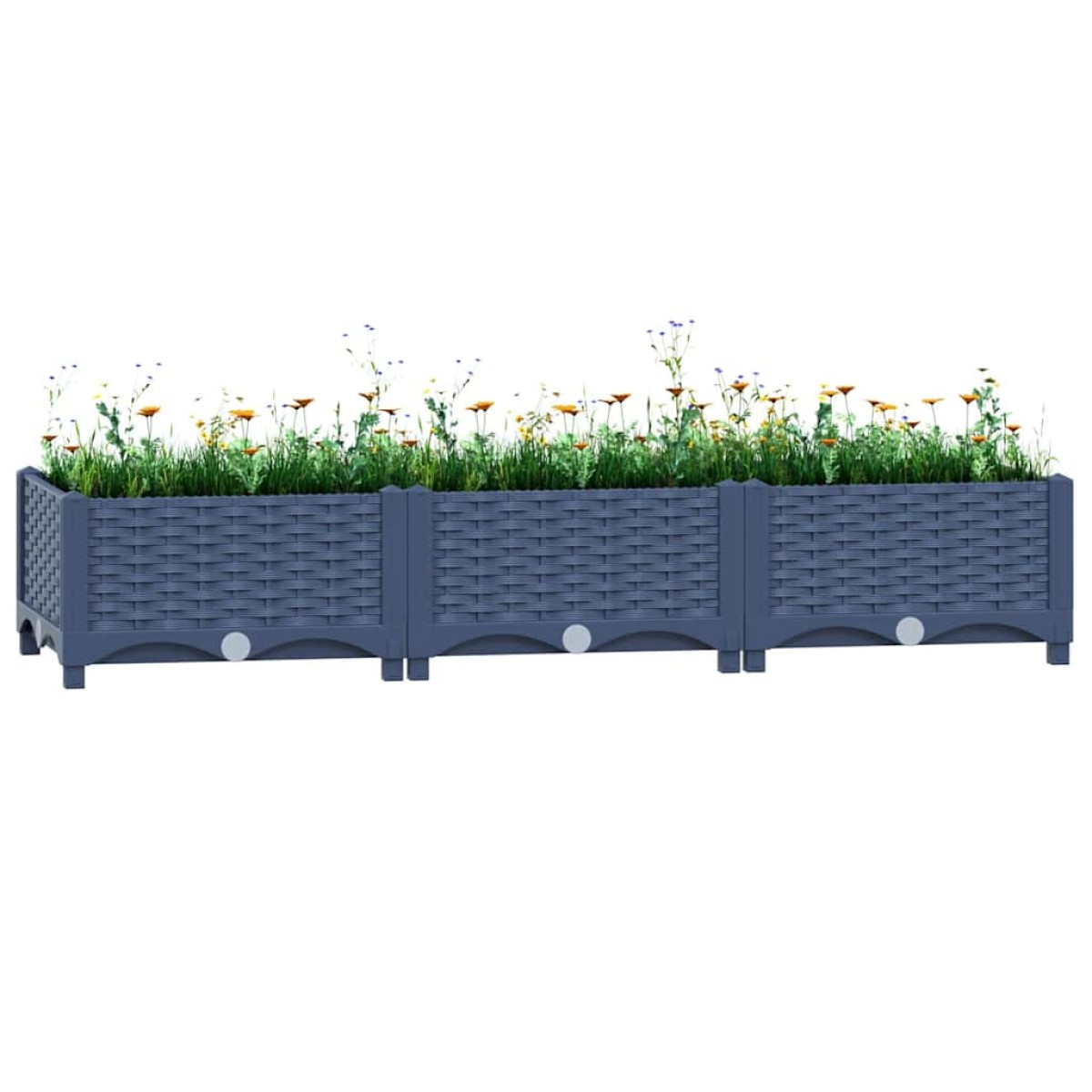 vidaXL Ζαρντινιέρα 120 x 40 x 23 εκ. από Πολυπροπυλένιο