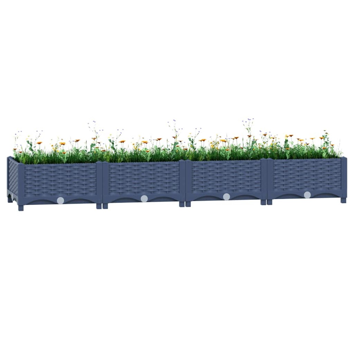 vidaXL Ζαρντινιέρα 160 x 40 x 23 εκ. από Πολυπροπυλένιο