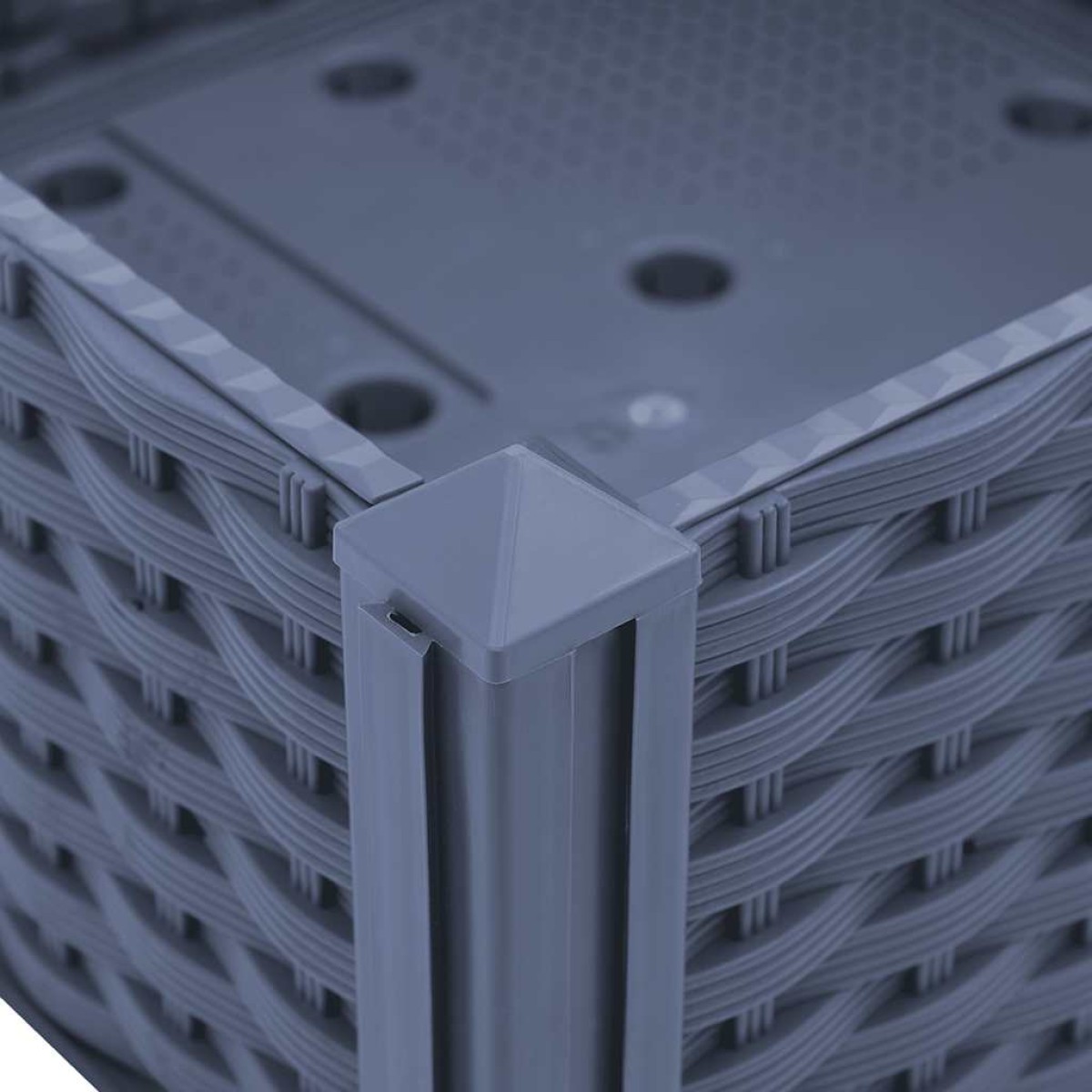 vidaXL Ζαρντινιέρα 40 x 40 x 38 εκ. από Πολυπροπυλένιο