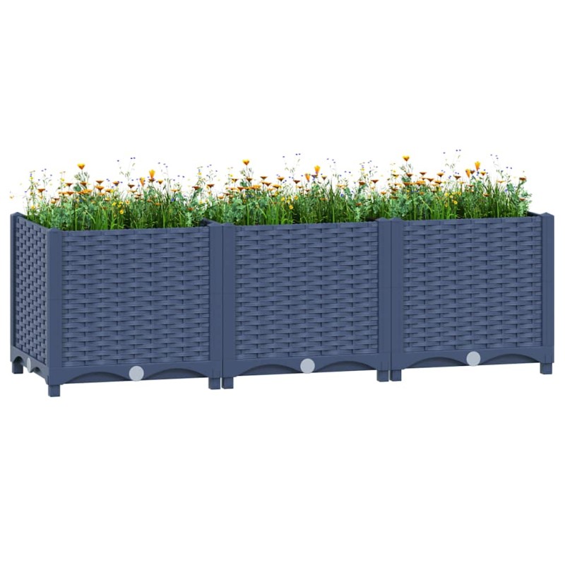 vidaXL Ζαρντινιέρα 120 x 40 x 38 εκ. από Πολυπροπυλένιο