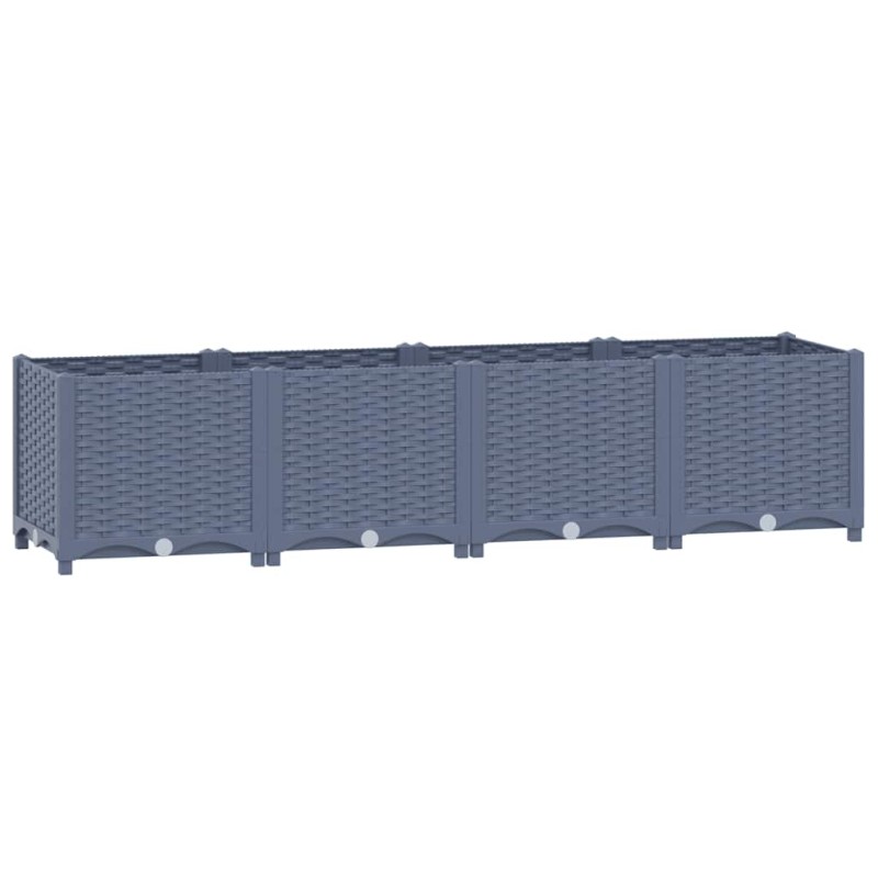 vidaXL Ζαρντινιέρα 160 x 40 x 38 εκ. από Πολυπροπυλένιο
