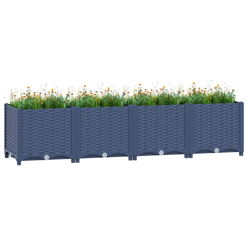 vidaXL Ζαρντινιέρα 160 x 40 x 38 εκ. από Πολυπροπυλένιο