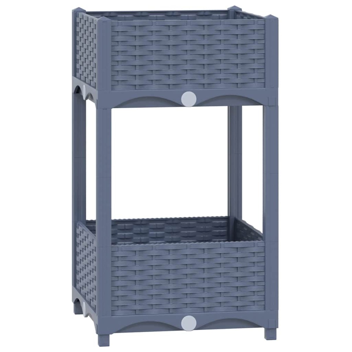 vidaXL Ζαρντινιέρα 40 x 40 x 71 εκ. από Πολυπροπυλένιο