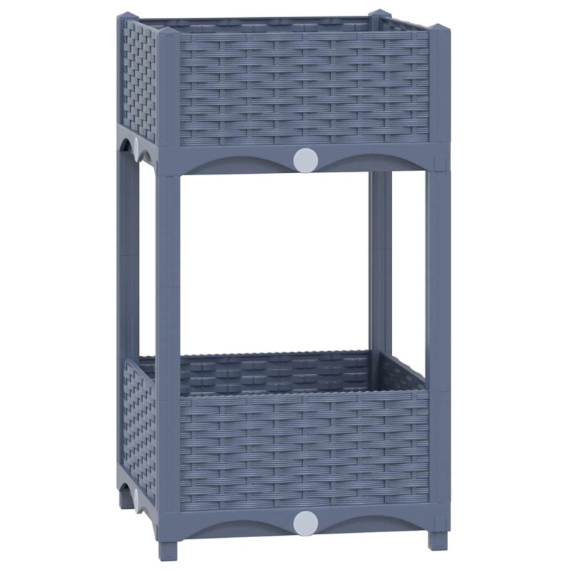 vidaXL Ζαρντινιέρα 40 x 40 x 71 εκ. από Πολυπροπυλένιο