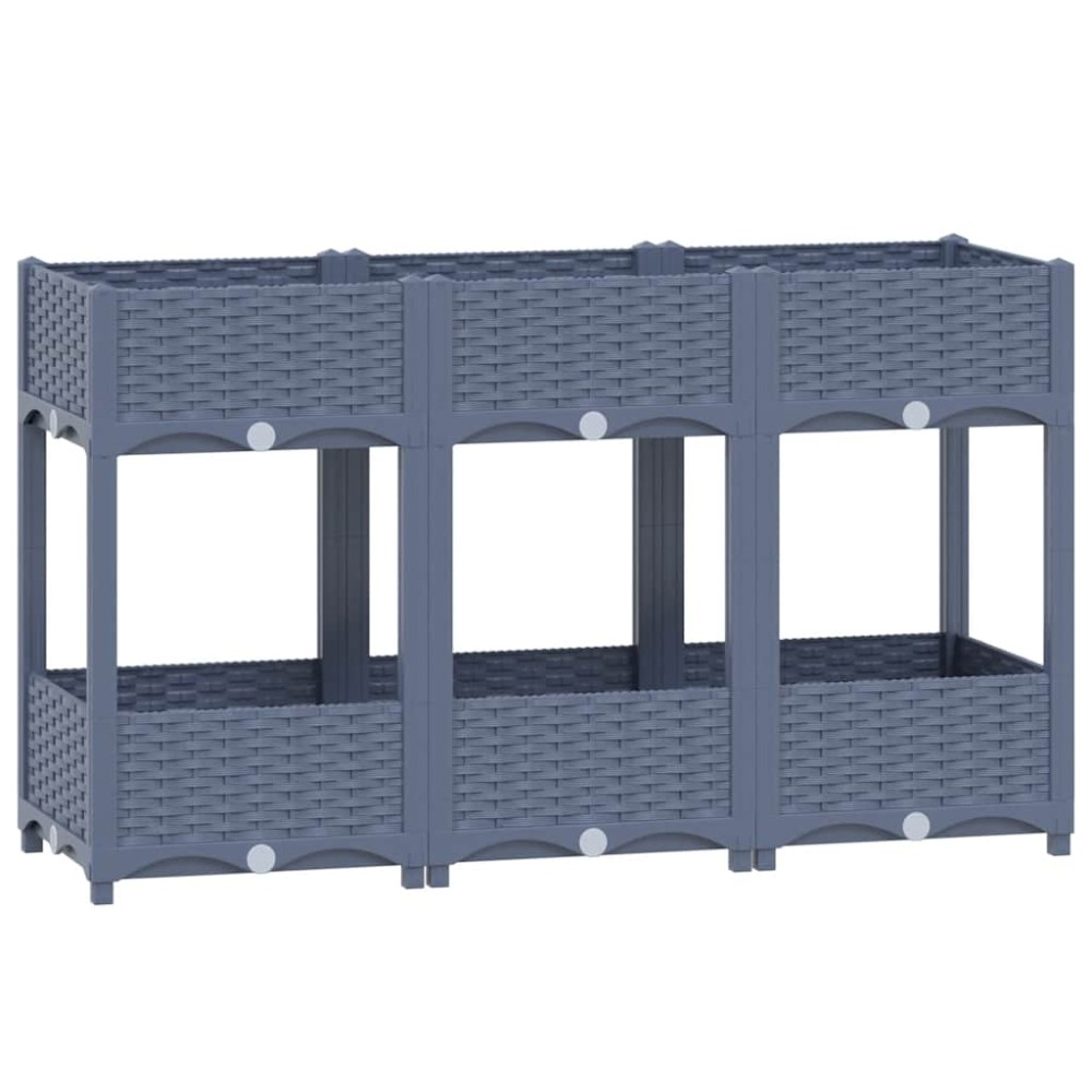 vidaXL Ζαρντινιέρα 120 x 40 x 71 εκ. από Πολυπροπυλένιο