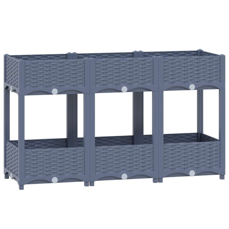 vidaXL Ζαρντινιέρα 120 x 40 x 71 εκ. από Πολυπροπυλένιο