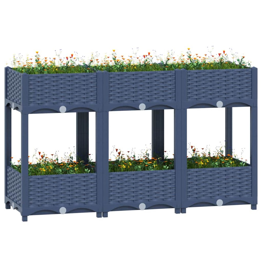 vidaXL Ζαρντινιέρα 120 x 40 x 71 εκ. από Πολυπροπυλένιο