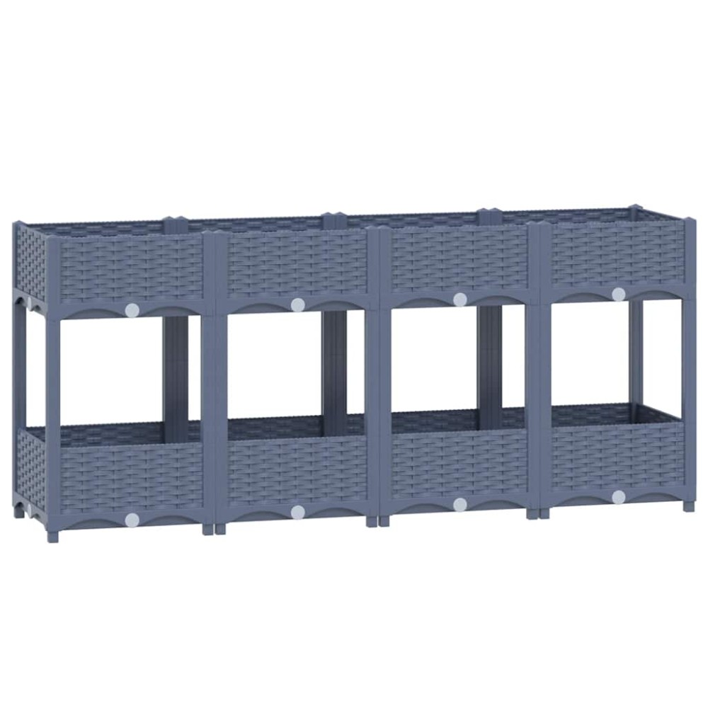 vidaXL Ζαρντινιέρα 160 x 40 x 71 εκ. από Πολυπροπυλένιο