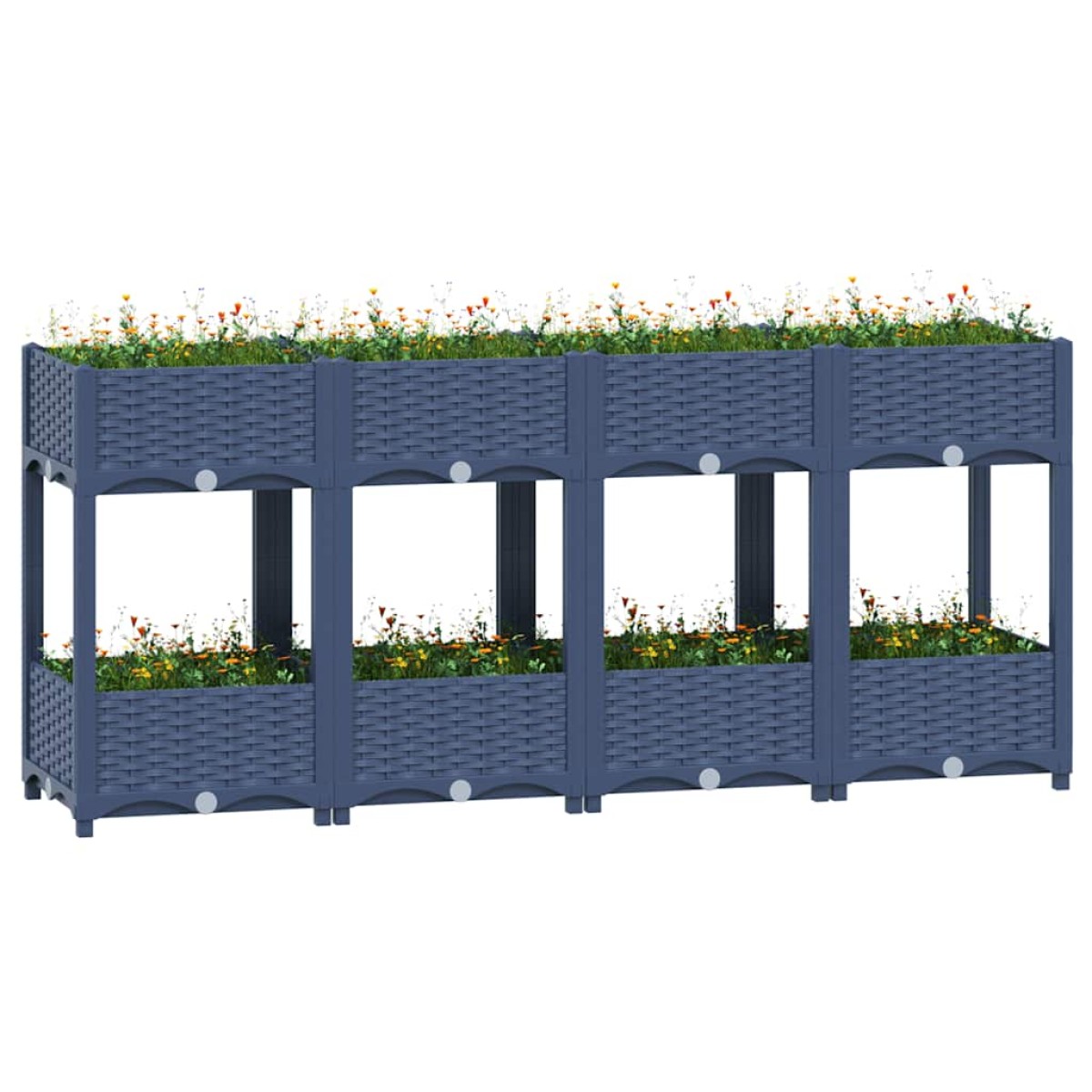 vidaXL Ζαρντινιέρα 160 x 40 x 71 εκ. από Πολυπροπυλένιο