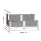 vidaXL Ζαρντινιέρα 80 x 80 x 38 εκ. από Πολυπροπυλένιο