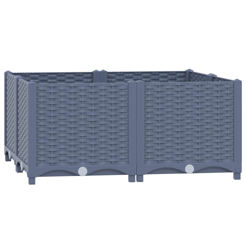 vidaXL Ζαρντινιέρα 80 x 80 x 38 εκ. από Πολυπροπυλένιο
